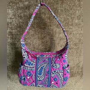 Vera Bradley Quilted Hobo Bag - Plum/Blue Paisley 💗💜💙